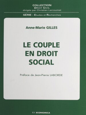 cover image of Le couple en droit social